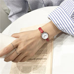 Simple small dial women white watch