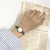 Simple small dial women white watch