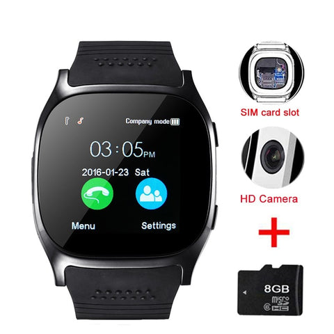 Bluetooth Smart Watch With Camera Support SIM TF