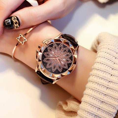 Luxury Brand Rose Gold Women Watch