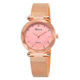 Luxury Rose Gold Women Watches Crystal