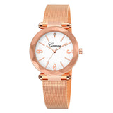 Luxury Rose Gold Women Watches Crystal