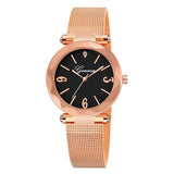 Luxury Rose Gold Women Watches Crystal