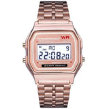 Luxury Rose Gold Women Men Digital Watches