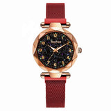 Ladies Dress Watches Magnetic Starry Sky Women Wristwatch