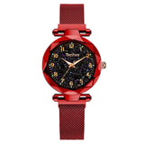 Ladies Dress Watches Magnetic Starry Sky Women Wristwatch