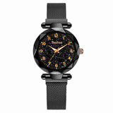 Ladies Dress Watches Magnetic Starry Sky Women Wristwatch