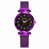 Ladies Dress Watches Magnetic Starry Sky Women Wristwatch