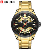 Curren Watches Luxury Men Watches Gold